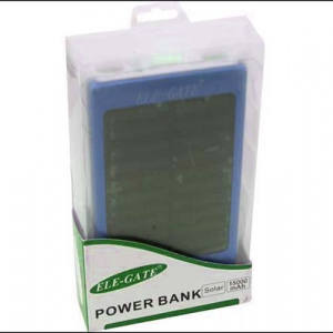 POWER BANK SIN LINTERNA ELEGATE PW.07, 15000MAH, CELDA SOLAR, SALIDA 5V 1A Y 2A, INCLUYE CABLE V8, VARIOS COLORES